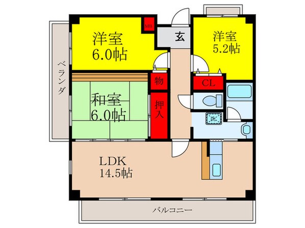 ﾄﾚﾋﾞﾊﾞｰｽ上山手公園Ⅱの物件間取画像